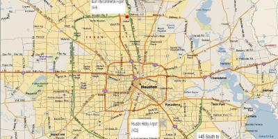 Karta podzemne željeznice Houston