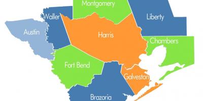 Karta županije Houston