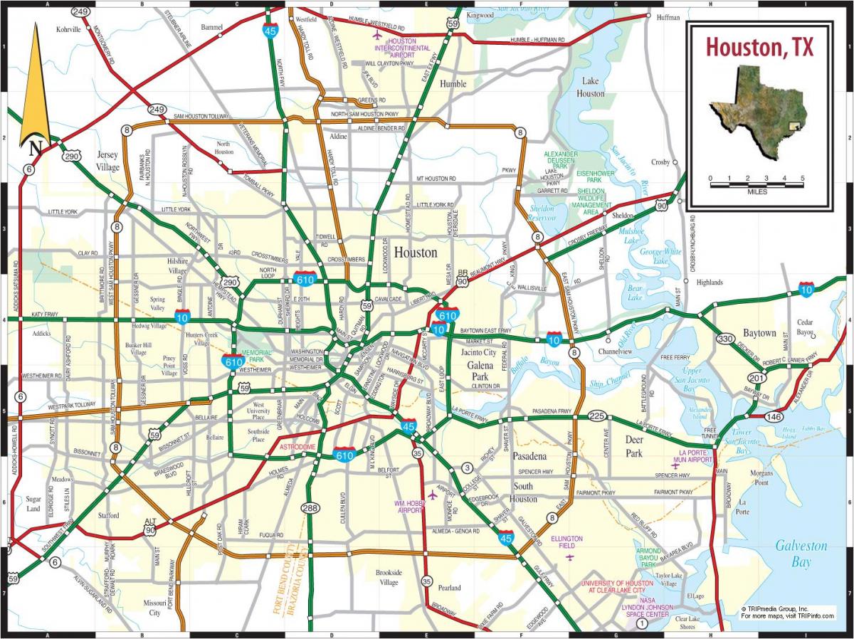 grad Houston na karti
