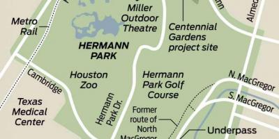 Karta Hermann park