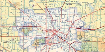 Karta autoceste Houston
