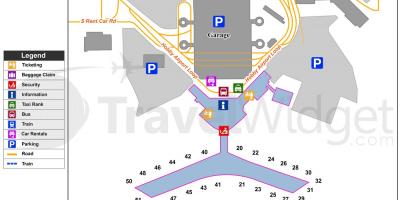 Karta zračna luka Houston